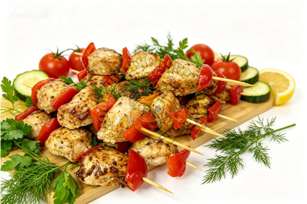 Шашлычок из куриного филе с перцем